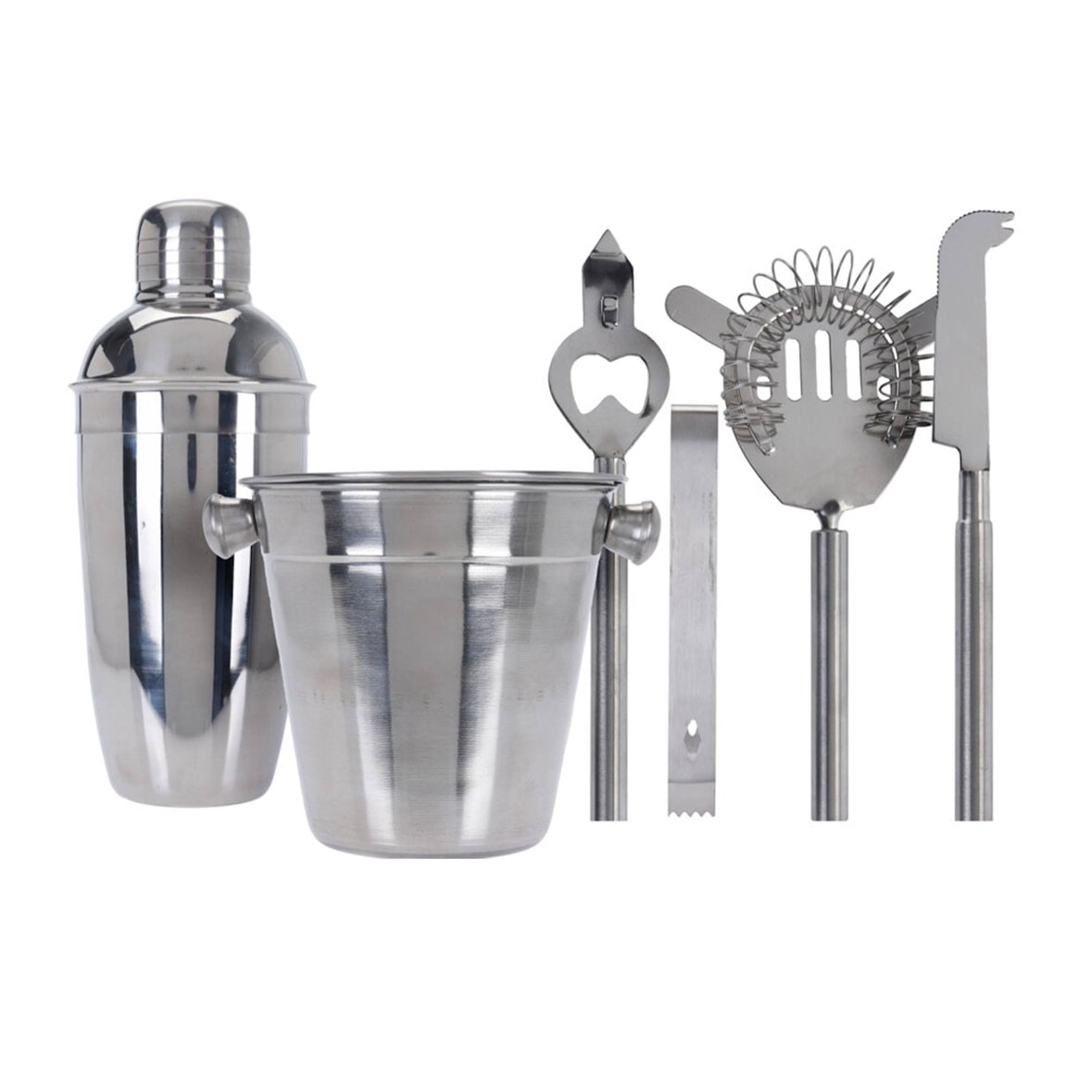 WellHome - Conjunto de coquetel em aço inoxidável