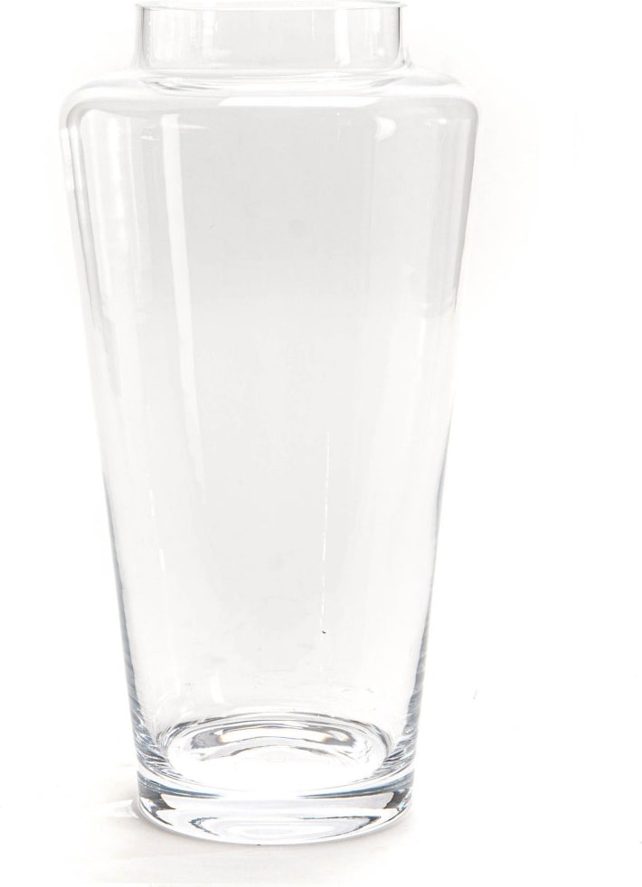 Ewige Vase 50 cm - Transparent Rund Glas Lou De Castellane 16.5x16.5 cm