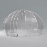 thumbnail of astreea Igloo Plus Gastro Terrassen Pavillon Model XL 4,84x4,84x2,75m, wasserdicht, transparent, mit Beleuchtungssystem