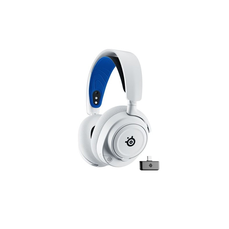 Casque Micro Gaming Sans Fil Steelseries Arctis Nova 7p Pour Ps Pc Mac Nintendo Switch Oculus Quest 2 Et Android Blanc