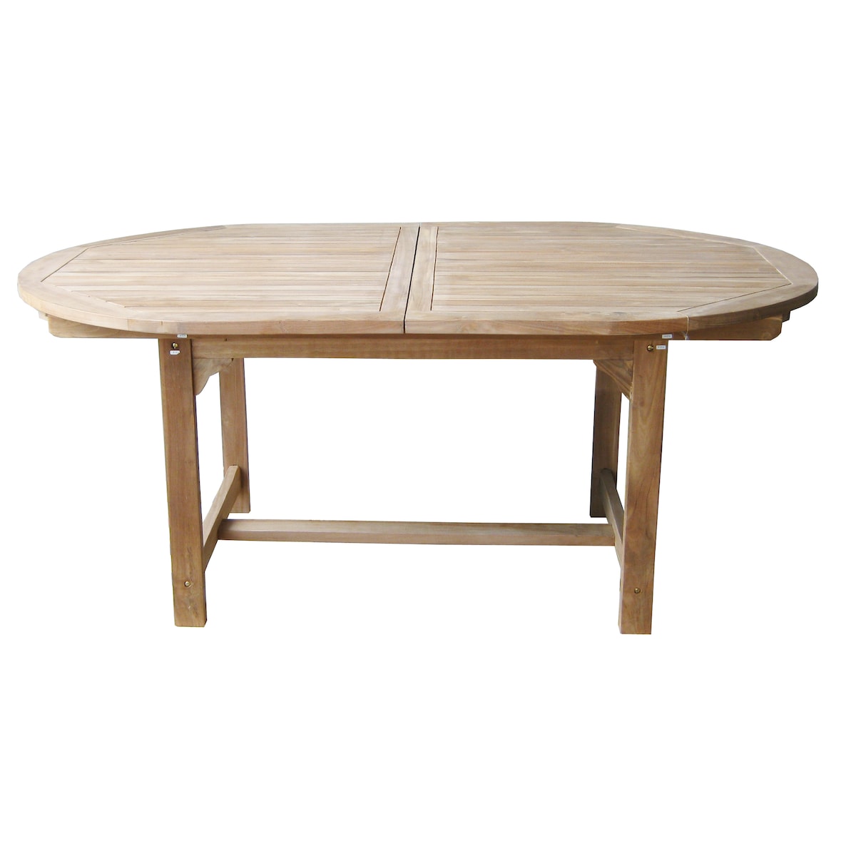 tavolo in teak,ovale 180/240x120 cm.