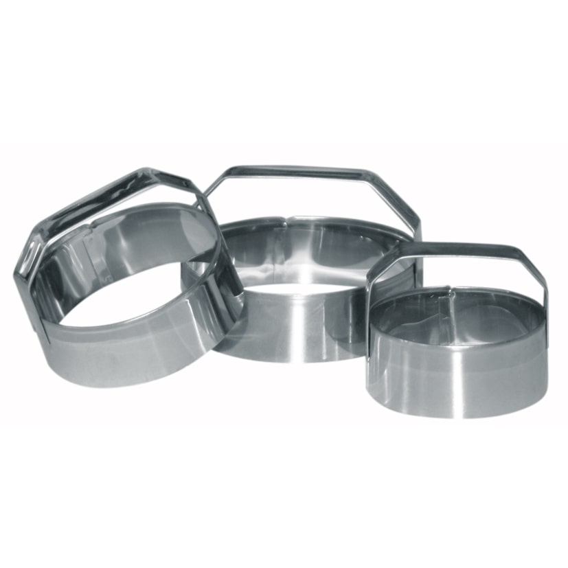 Eva 3 Keksausstecher glatt Edelstahl rostfrei 6 7 8 cm