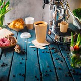 thumbnail of BIOZOYG 25 Stück Riffelbecher 400 ml / 16 oz Kaffee To Go Pappbecher, ungebleicht braun, Einwegbecher, Nachhaltig, Biologisch Abbaubar, Einwegbecher