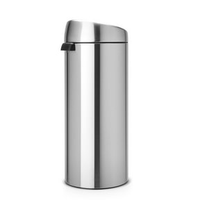 Brabantia Touch Bin, 30L Rund Kunststoff, Edelstahl