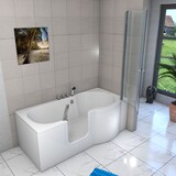 thumbnail of Seniorendusche und Badewanne mit Tür S12D-TH-L-EC Dusche 170x85cm