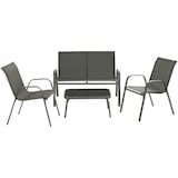 thumbnail of tectake Salon de jardin NORA pour 4 personnes - gris anthracite - 406165