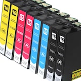 thumbnail of REAL Epson WF-2530WF Tinte 8 Patronen Set von D&C für Drucker WF 2530 WF