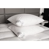 thumbnail of HS91 Kopfkissen 80x80 1200 + 200 Gr. FEDERN + DAUNEN Kissen 3-Kammer 1400 G