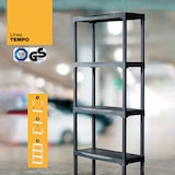 thumbnail of ArtPlast - Set di 2 scaffali modulari con 4 altezze in polipropilene 60x30x133 cm in colore nero - Collezione Tempo