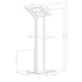 thumbnail of KIMEX - Suporte para tablets Apple e Samsung 12,9''-13'' Preto