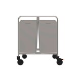 thumbnail of Rieber Stapelwagen, 2-teilig, aus Edelstahl, 1200 x 800 x 970 mm