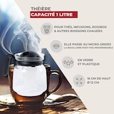 thumbnail of Fackelmann magnetronbestendige theepot van 1 liter