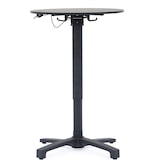 thumbnail of METRO PROFESSIONAL Gastro klaptafel in hoogte verstelbaar Massini, aluminium, HPL tafelblad, Ø 60 x 75 - 110 cm, zwart
