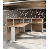 thumbnail of Balcão Busy L com estrutura metálica e estrutura faia Officeplan