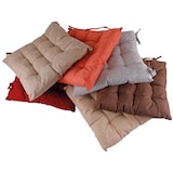 thumbnail of 2er Stuhlkissen Stuhlauflage Sitzkissen Kissen Auflage Polster 40x40cm Braun