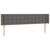 thumbnail of vidaXL LED Kopfteil Grau 163x16x78/88 cm Kunstleder