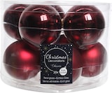 thumbnail of Weihnachtsbaumkugeln Glas Ø 6 cm 10 Stück rot glanz/matt