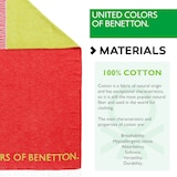 thumbnail of Benetton - Decke 140 x 190 cm, 320 g/m², 60 % Baumwolle, 40 % Acryl, Rot und Grün
