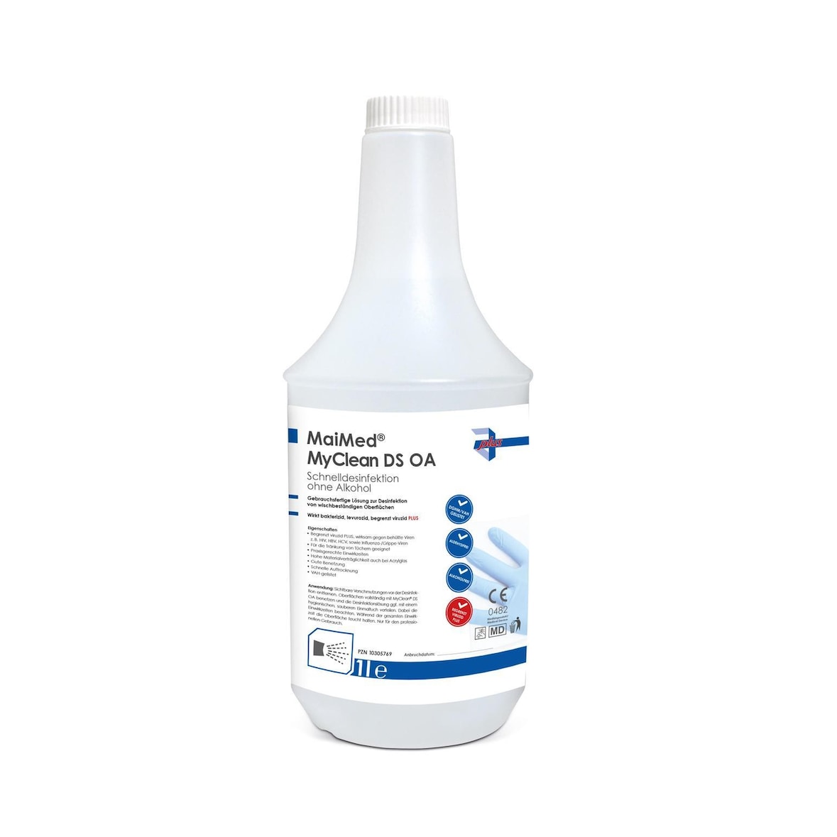MaiMed MyClean DS OA - Schnelldesinfektionsmittel - ohne Alkohol - 12 x 1L