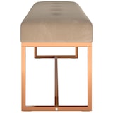 thumbnail of vidaXL Sitzbank Beige 110x36x45 cm Samt