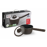 thumbnail of Resto Ascella 94000 steelpan Ø16 cm – 1,4L gerecycled aluminium – PFAS-vrije antiaanbaklaag – Inductie – Met glazen deksel