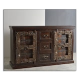 thumbnail of SIT Möbel Dressoir | 2 deuren, 3 laden | gerecycleerd oud hout | bruin | B 150 x D 45 x H 90 cm | 05103-30 | Serie ALMIRAH