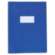 OXFORD Protège-cahier 17x22cm Strong Line opaque 15/100è + coins renforcés (30/100è). Coloris Bleu
