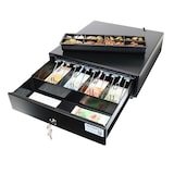 thumbnail of Monepass CD146e – 33,5cm – Cassetto portadenaro Low Duty 4 banconote / 8 monete con apertura automatica RJ11/RJ12