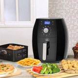 thumbnail of HOMCOM Freidora sin Aceite 5.5L con Pantalla LED Táctil 8 Programas Temporizador 1700W Temperatura Ajustable y Apagado Automático 41x33x37 cm Negro