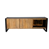 thumbnail of TV-Schrank LIV Mangoholz Schwarz Matt 60x47x180cm Fernsehtisch TV Lowboard für Fernseher