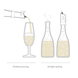 thumbnail of Vacuvin Bouchon verseur champagne -  Noir Rond Plastique