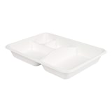 thumbnail of Bandejas 4 Compart. 'Bionic'  23X17X3,5 Cm Branco Bagaço (400 Unidades)