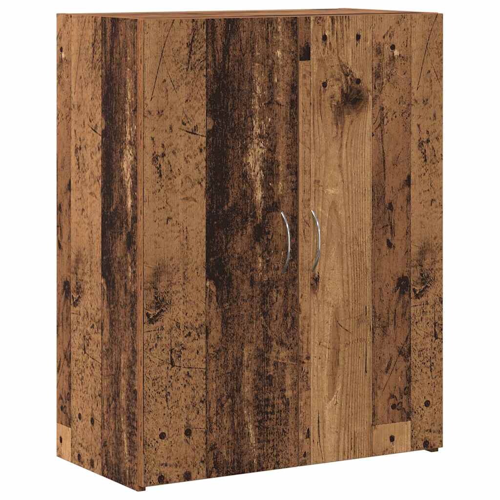 vidaXL Büroschrank mit Regal Altholz 60 x 32 x 77.5 Holzwerkstoff