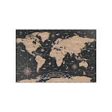 thumbnail of ALLboards Metallische Magnettafel WELTKARTE SCHWARZ 60x40cm Memoboard für jede Art von Magneten Magnetpinnwand + 4 Marker, 10 Magnete und Schwamm