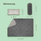 thumbnail of Reise Bettenset 2-tlg. Anthrazit/Hellgrau