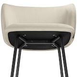 thumbnail of tectake Taburete alto LUANA con respaldo y aterciopelado - Juego de 2 crema/negro