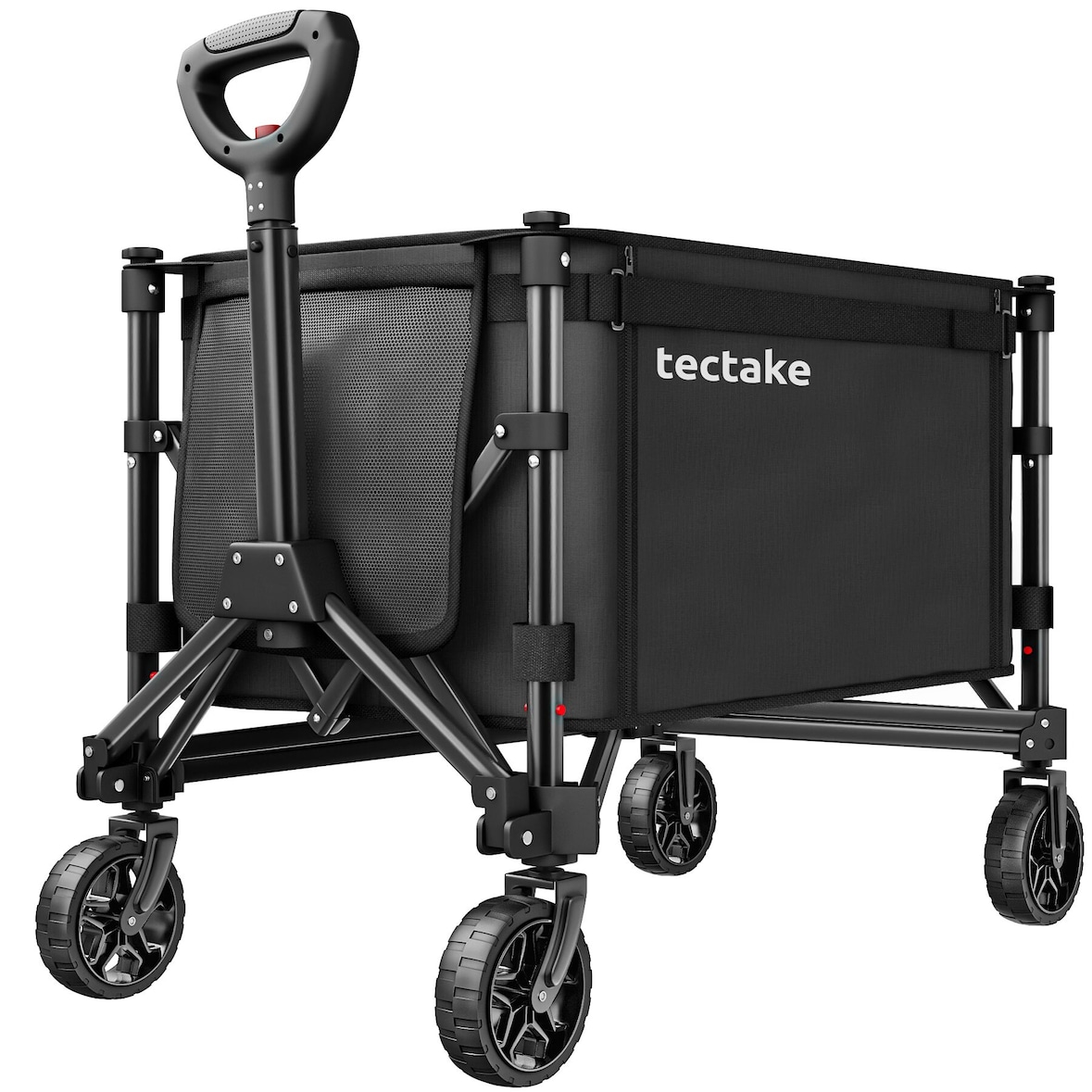 tectake Bolderkar SmartRider opvouwbaar, profielwielen, telescopische handgreep  Zwart