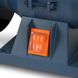 thumbnail of EBERTH Doppelschleifer 150W, 150mm, A36 & A60, Funkenschutz, Werkzeugauflage, Gummifüße, Tischmontage