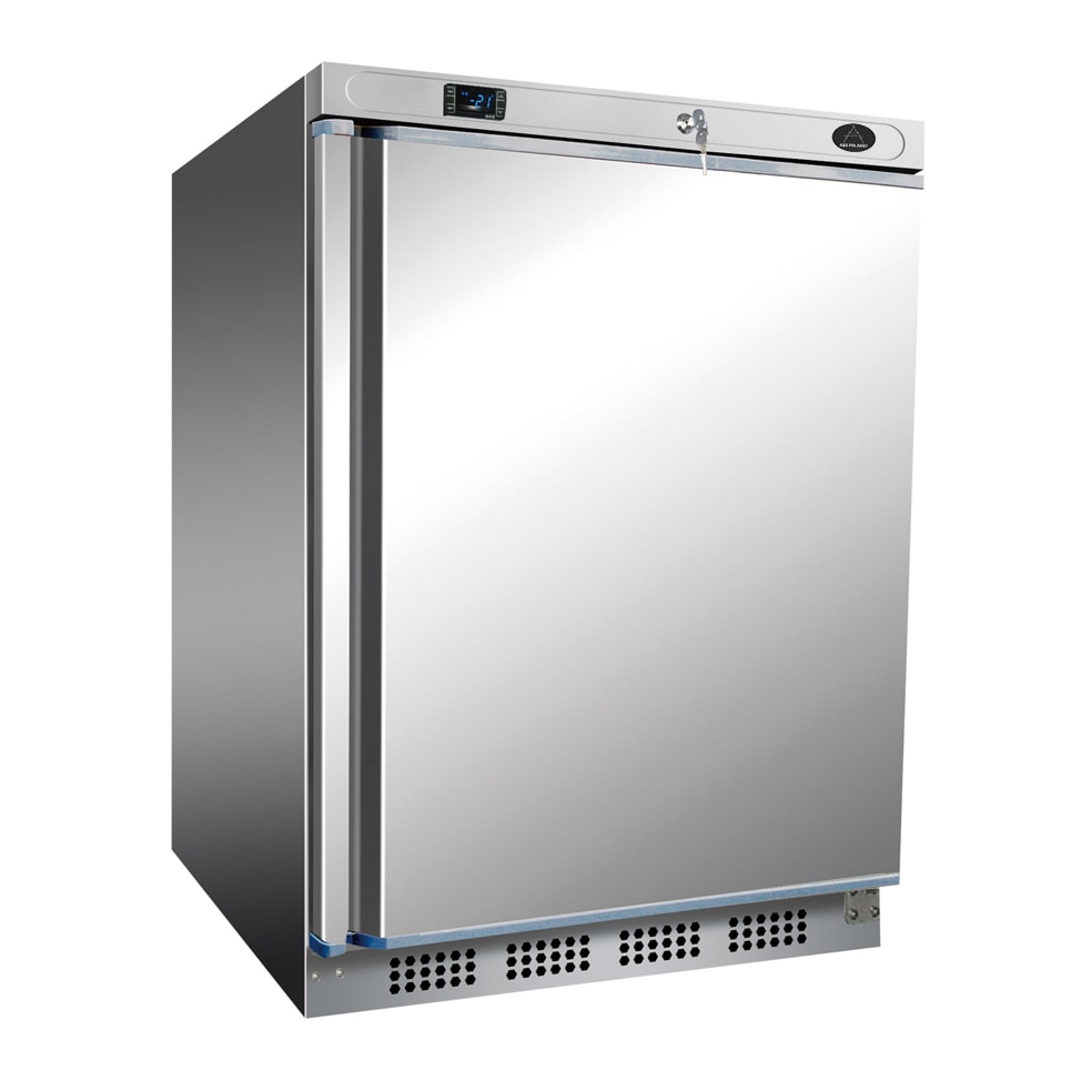 Gastro Edelstahl Tiefühlschrank Gewerbetiefkühlschrank Gefrierschrank 1 Tür 120 L -10/-25°C