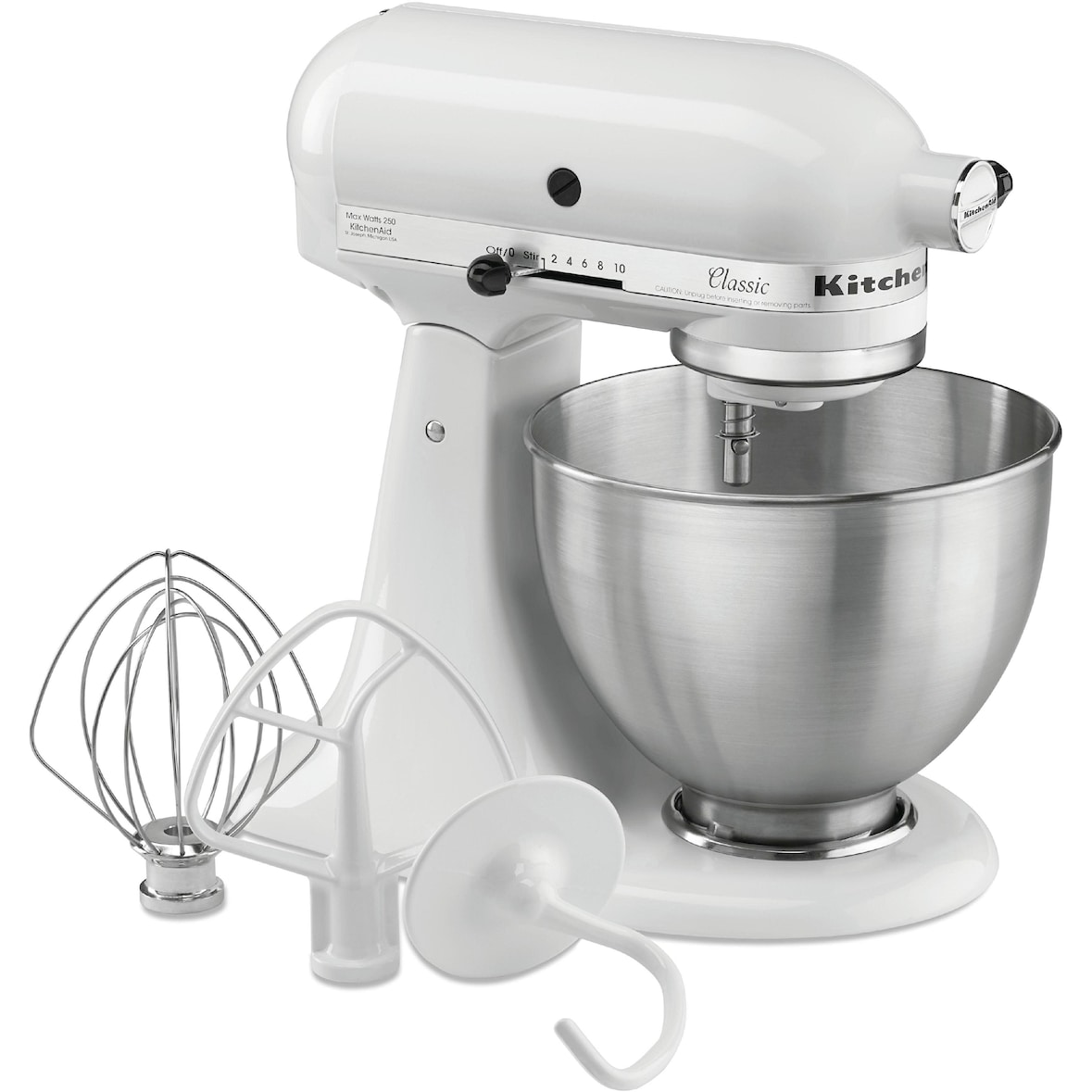 Batidora profesional 4.28 litros 5K45SSEWH - dos colores - KitchenAid - Blanco - W35.8- D22.1- H35.3- Metal