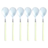 thumbnail of Novastyl - Lot 6 cuillères de table colorama 21.5cm en acier inoxydable crème