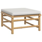 thumbnail of vidaXL 4-tlg. Garten-Lounge-Set mit Hellgrauen Kissen Bambus