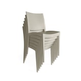 thumbnail of METRO PROFESSIONAL Sedia impilabile da ristorazione Iluna, plastica, grigio tortora