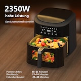 thumbnail of Airfryer 9L XL Heißluftfritteuse mit Digital-Touchscreen, 9 voreingestellten Programmen, 2350 W, Sichtfenster mit Beleuchtung, fettarm oder ohne Öl