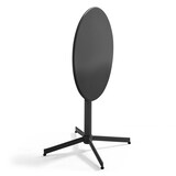 thumbnail of Set di tavolo rotondo e 2 sedie da giardino bistrot in metallo grigio - Oviala