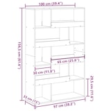 thumbnail of vidaXL Raumteiler Weiß 100x33x156,5 cm Holzwerkstoff