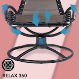 thumbnail of CASARIA® Sonnenliege Wetterfest Gartenliege mit Armlehne Kissen Liegestuhl Garten Braun