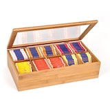 thumbnail of GRÄWE Teebox aus Bambus mit 10 Fächern