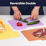 thumbnail of CIARRA Schneidebrett Set 3-teilig TPU, mit Saftrille Mehrfarbig BPA-frei Biegsam Leicht Küchenschneidebrett VMSET3