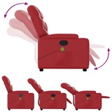 thumbnail of vidaXL Massagesessel Rot Kunstleder